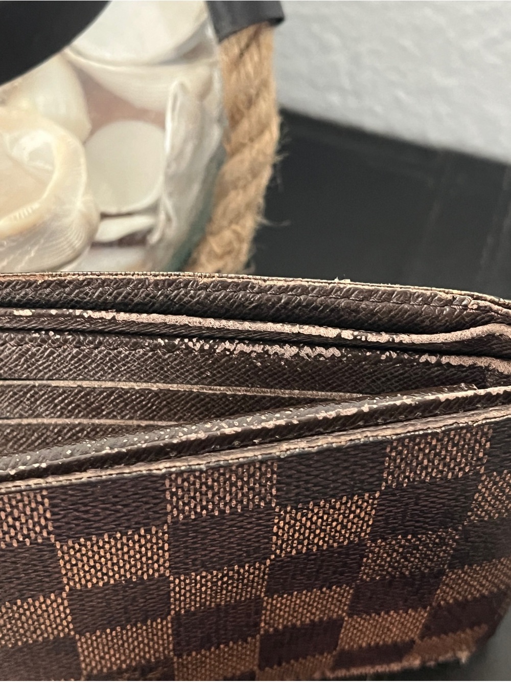 Louis Vuitton Brown and Dark Brown Damier Canvas Bifold Wallet - Picture 4 of 12
